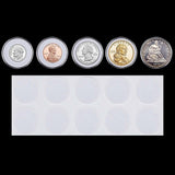 100 Pieces 30mm Coin Capsules Coin Holders Round Coin Protectors with Storage Organizer Box for Coin Collection Supplies