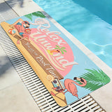Summer Pool Doormat Non Slip Pool Floor Mat for Swimming Poolside Seating Mats Style 1