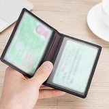 2PCS Men PU Credit Card Holder Slim Wallet Money Purse Protector