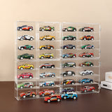 Clear Car Model Display Case Storage Rack for Toy Car Collection