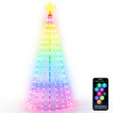 USB Christmas Tree LED Lights Bluetooth App Programmable Music Sync