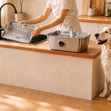 12L Pet Water Fountain Stainless Steel Quiet Pump for Large Dogs
