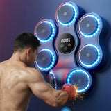 LED Boxing Trainer Wall Mounted 11 Modes 9 Speeds with Music