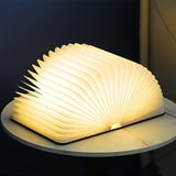 Foldable LED Book Lamp USB Rechargeable Creative Table Lamp Beige