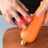 4Pcs Fruit Vegetable Peeler Double Finger Grip Cutter Slicer Kitchen Tools Red
