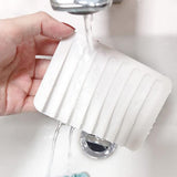 3Pcs Self Draining Soap Dishes Waterfall Drainer Soap Holder for Bathroom
