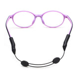 3 PCS Adjustable Black Sports Eyeglass Straps for Men and Women