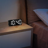 Small Digital Alarm Clock with 5 Dimmers & 5 Alarm Volumes Black