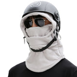 3-in-1 Winter Cycling Balaclava Thermal Fleece Face Mask Light Gray