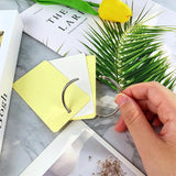 100 PCS Nickel Plated Metal Hinged Binder O Rings for Keys and Scrapbooks