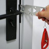 Portable Door Lock Travel Security Device Red