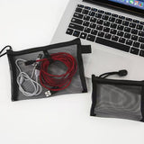 8 PCS Travel Mesh Organizer Set Black Bags in 4 Sizes
