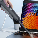 Cordless Handheld Vacuum Cleaner Car Suction-Blow Dust Collector Black