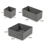 6 Pcs Set Foldable Drawer Organizers for Clothes Underwear Socks