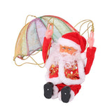 Electric Parachute Swing Santa Tumbling Santa with Music Christmas Hanging Ornaments Xmas Gift