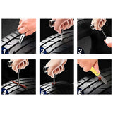24Pcs Set Car Tire Repair Tools Car Tire Puncture Repair Kit