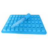 4 Packs Bear Silicone Ice Cube Moulds with 2 Droppers 200 Cavities Candy Molds for Chocolate Gummies Jelly