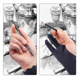 2Pcs Anti-Touch Drawing Gloves Sketching Artist Glove with Two Finger for Right Hand