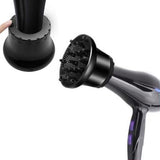 Universal Hair Dryer Diffuser Attachment for Curly and Wavy Hair with Scalp Massage Brush