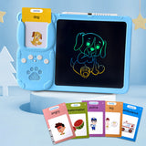 Talking Flash Cards Toy with 510 Words and Drawing Tablet for Boys and Girls Blue
