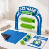 Self Grooming Arch Station for Cats with Brush and Play Kit