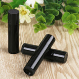 100 PCS Empty lipstick Plastic Lip Balm Container Tubes Caps 5g DIY Balm Black