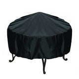 Outdoor Round Fire Pit Cover Waterproof Oxford Protector for Patio and Garden Use