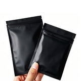 100 PCS Black Matte Aluminum Foil Food Storage Bags in 2 Sizes