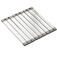 Foldable Over Sink Drying Drainer Stainless Steel Dish Rack for Kitchen