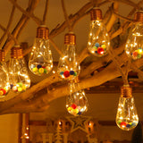 8M Solar String Lights Outdoor Vintage Rope Hemp Patio Bulb Lights for Christmas Garden Fence Balcony Style 2