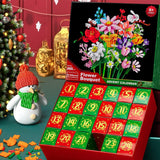 Flower Bouquet Building Blocks Advent Calendar – Christmas Gift Box