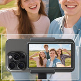WiFi Vlog Selfie Monitor 3 Mode Back Camera Screen for iPhone/Android Live Stream Gray