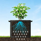 5 Pcs Gallon Grow Bags Thickened Nonwoven Fabric Pots for Fruit Flowers and Vegetables