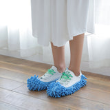5 Pairs Mop Slipper Shoe Covers Floor Cleaning Foot Socks Washable Reusable