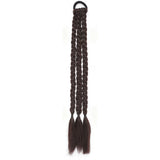 2PCS 45cm Three-Strand Braiding Hair for Wigs and Hair Extensions DIY Styling Black