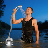 Portable USB Rechargeable Camping Shower Pump for Outdoor RV Travel