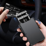 Slim RFID Protection Money Clip Wallet ID Credit Card Holder PU Leather Purse