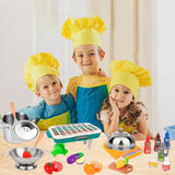53Pcs Kids Kitchen Fake BBQ Camping Cooking Toy Accessories