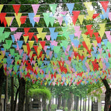 Triangle Flag Banner Set Colorful for Wedding Ceremony Party Festival