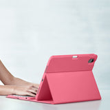 Backlit Keyboard Case Detachable for iPad 10.2 and 10.5 Inch Pink