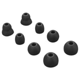 4 Pairs of Replacement Silicone Ear Tips Compatible with Beats Flex/Beats X/Powerbeats Pro Black