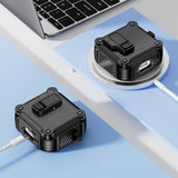 Compatible with AirPods 4th Gen Protective Case Cover with 2 Cleaning Pens Black