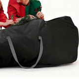 Rolling Christmas Tree Storage Bag Handy with Handle for Easy Carry Black