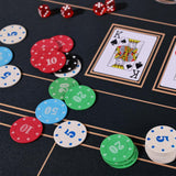 100Pcs Poker Chips Set with Storage Box – Durable Plastic Chips for Home Poker Nights