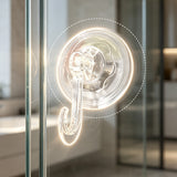 4Pcs Suction Cup Hooks Drill Free for Windows Glass Bathroom