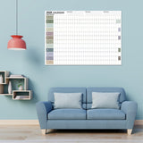 2026 Full Year Hanging Calendar with Creative Stickers Dual Design Stylish Wall Planner for Home Office