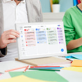 Touchscreen Smart Digital Calendar with Desktop Stand 10.1-Inch Multi-Platform Sync Calendar White