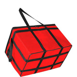 Extra Large Insulated Cooler Bag Foldable Food Delivery Bag Thermal Tote for Catering Picnic Camping Red