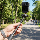 3-in-1 Quick Release Selfie Stick Tripod Grip with Cold Shoe for DJI Osmo Nano 4-Section Extendable Mini Tripod for Vlogging Travel