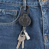 2PCS Retractable Keychain ID Card Holder Anti-Theft Lanyard for Office